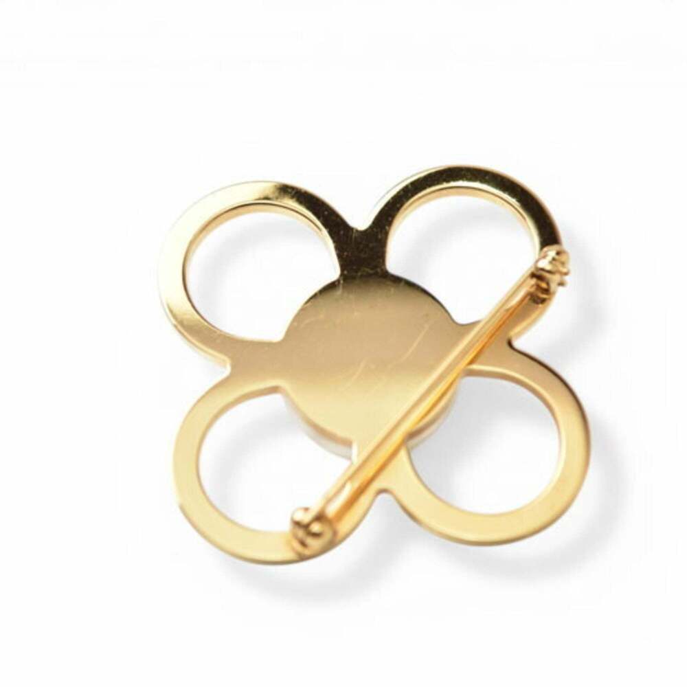 LOUIS VUITTON Brown Pearl Monogram Brooch - Picture 6 of 7